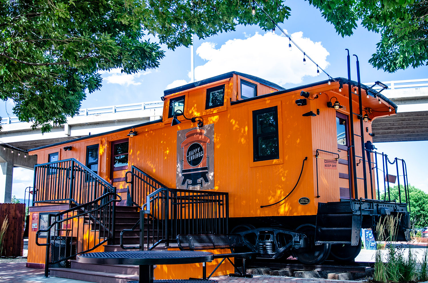 Happy Endings Caboose Cafe open daily at 8 a.m.