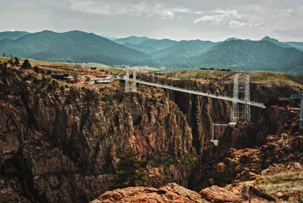Longshot of the royal gorge bridge and park in canon city